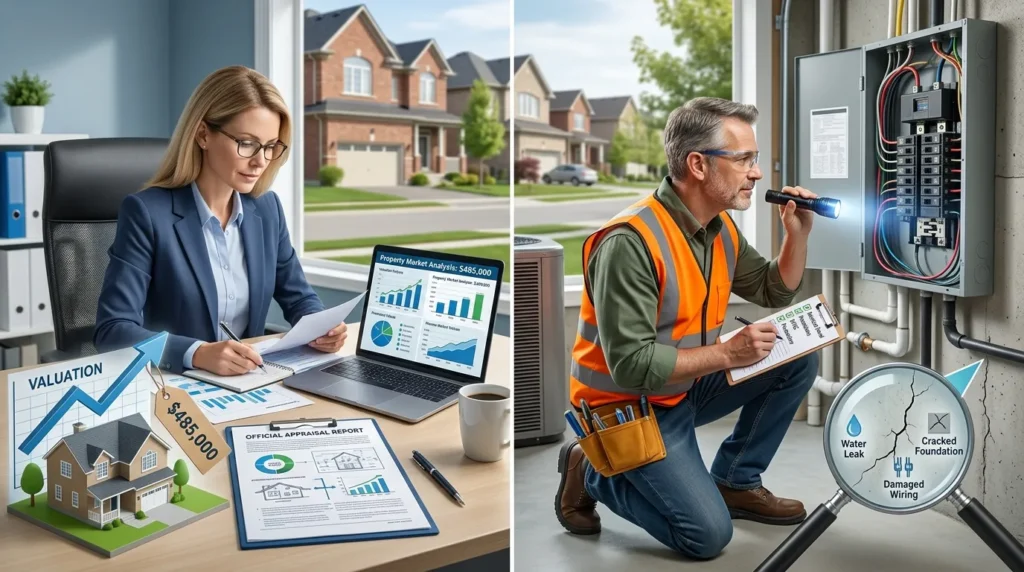Appraisal vs. Home Inspection